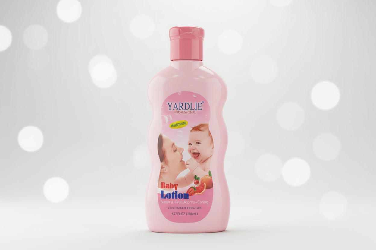 Two bottles of Yardlie baby lotion