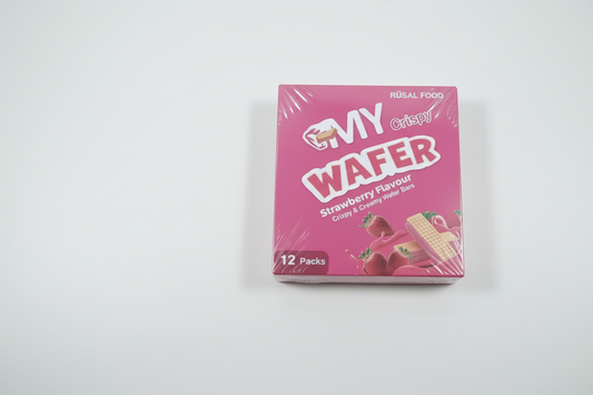 My Crispy Wafer strawberry flavor with strawberries