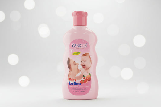 Two bottles of Yardlie baby lotion 