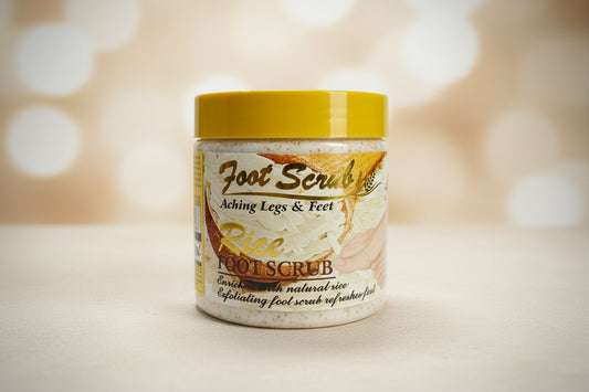 Rice foot scrub