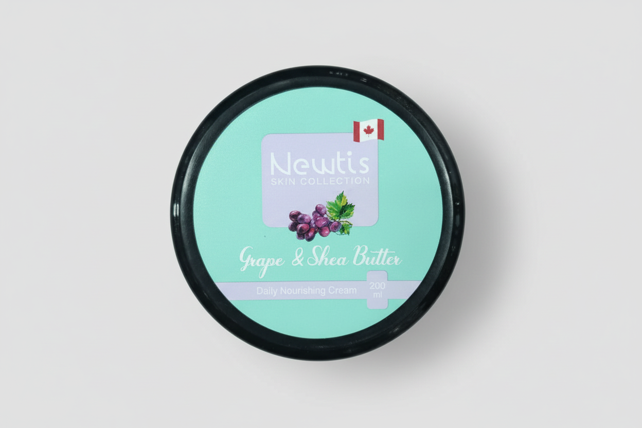 Container of Newt's Grape & Shea Butter o