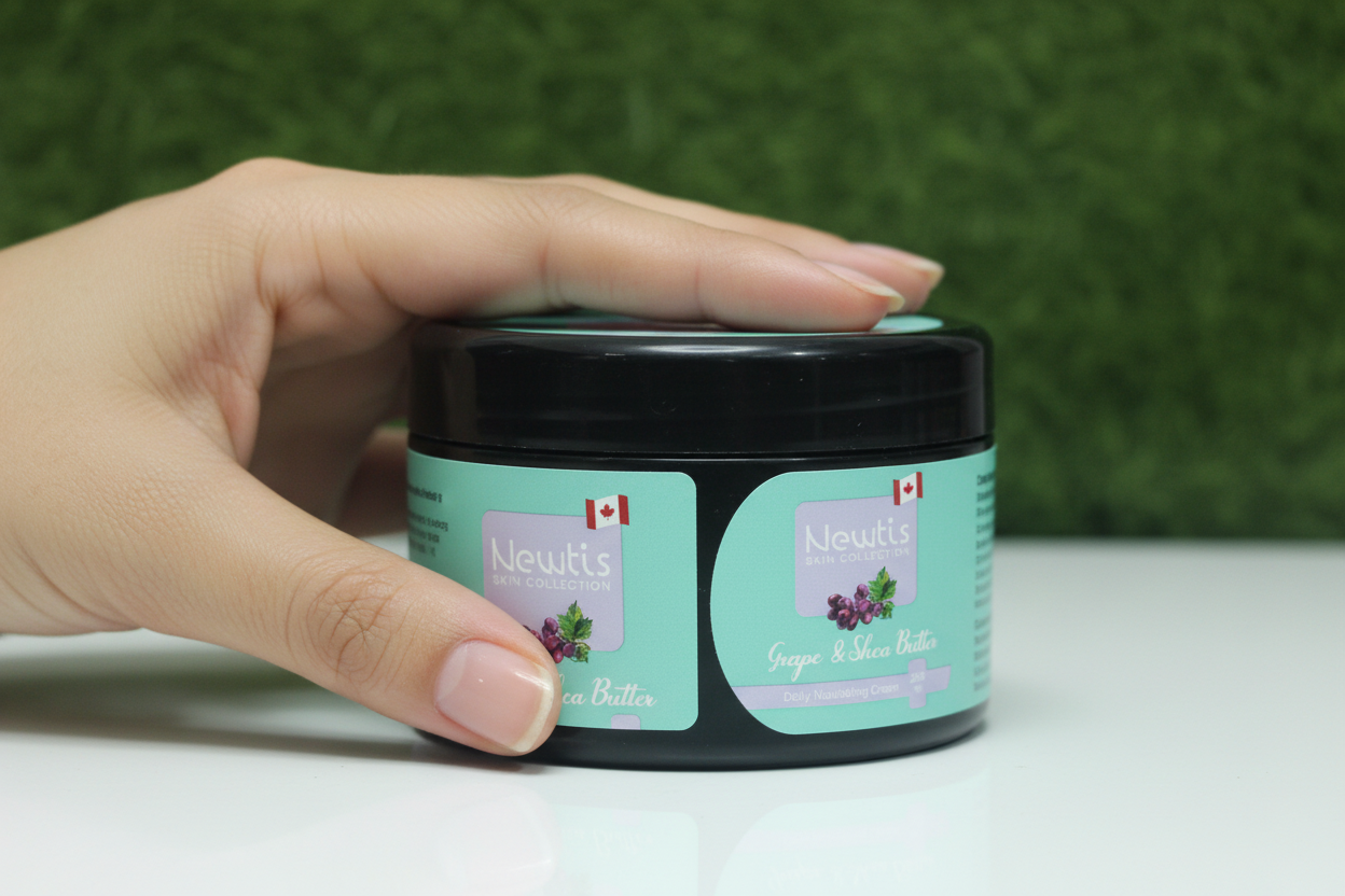 Grape and shea butter moistring cream