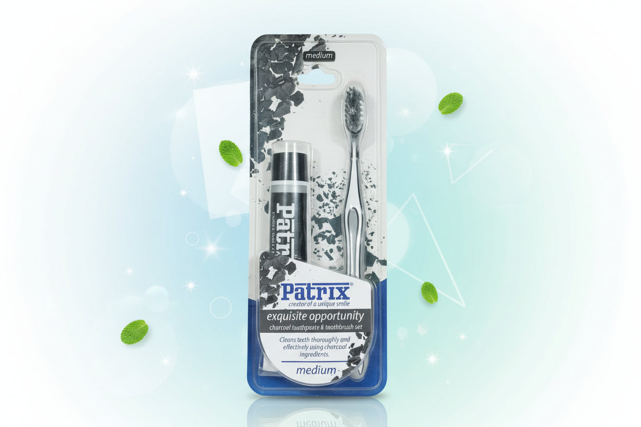 Petrix toothbrush and charcol