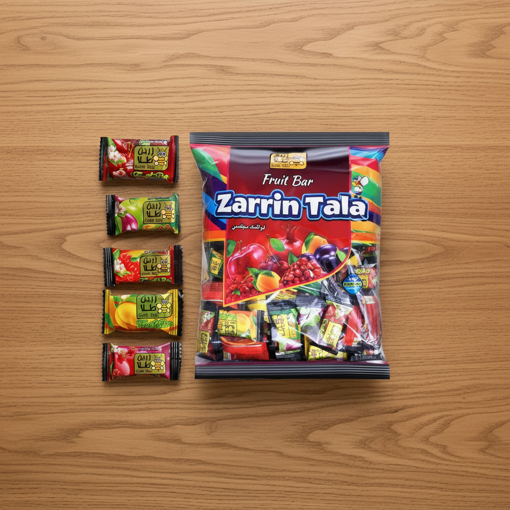 Zarrin Tala fruit bar packaging