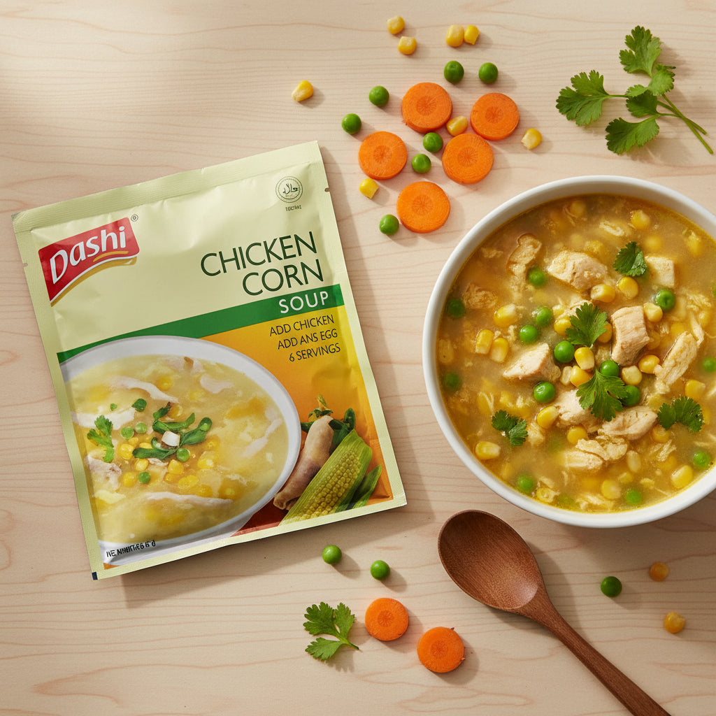 Dashi chicken cornoup package 